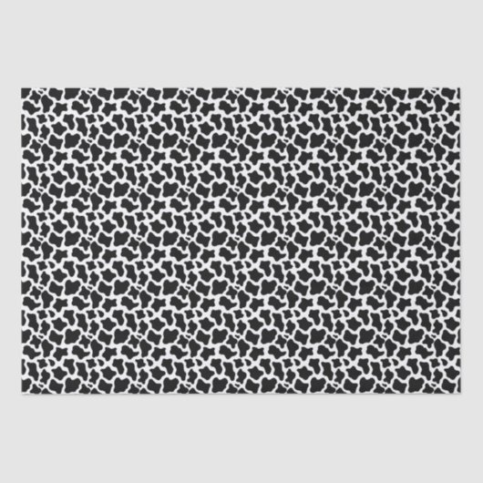 Black Cow Print Tissue Paper 薄葉紙 (正面)