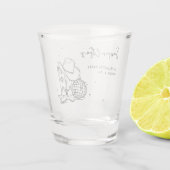 Black Cowgirl Disco Western Bachelorette Party ショットグラス (裏面)