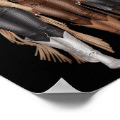 Black Cowgirl Western Rodeo Melanin Cowgirl  ポスター (角)