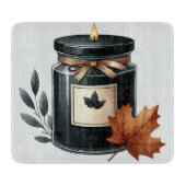 BLACK & CREAM FALL THEMED CANDLE カッティングボード (正面)