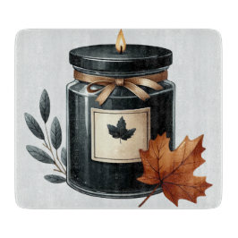 BLACK & CREAM FALL THEMED CANDLE カッティングボード