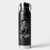 Black Cross and Poem Photo Memorial ウォーターボトル (正面)