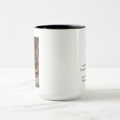 Black Cross and Poem Photo Memorial マグカップ (中央)