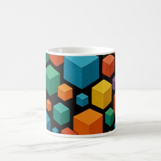 Black cube Mug コーヒーマグカップ (中央)