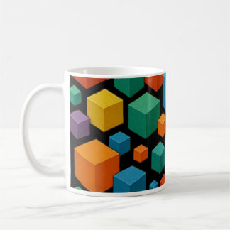 Black cube Mug コーヒーマグカップ