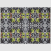 Black Currants Berries & Green Leaf Pattern 薄葉紙 (正面)