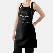 Black Custom Business Apron with Logo Personalized エプロン (インサイチュ)