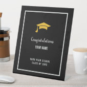 Black Custom Club Graduation Banner 台座サイン (インサイチュ)