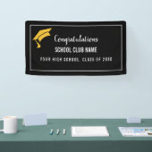 Black Custom Club Graduation Banner 横断幕 (トレードショー)