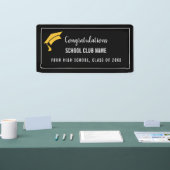 Black Custom Club Graduation Banner 横断幕 (トレードショー)