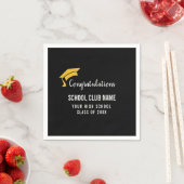 Black Custom Club Graduation Party スタンダードカクテルナプキン (インサイチュ)