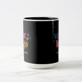 Black Custom Promo Business Logo Mug ツートーンマグカップ (中央)