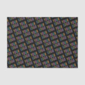 Black Custom Tissue Paper Business Logo Branded 薄葉紙 (正面)