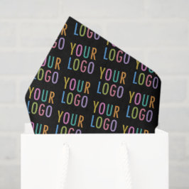 Black Custom Tissue Paper Business Logo Branded 薄葉紙