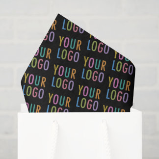 Black Custom Tissue Paper Business Logo Branded 薄葉紙