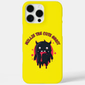 Black Cute Kawaii Ghost Case-Mate iPhoneケース (裏面)