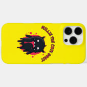 Black Cute Kawaii Ghost Case-Mate iPhoneケース (裏面 (横))