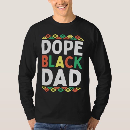 Black Dad African American Black History Month Pri Tシャツ (正面)