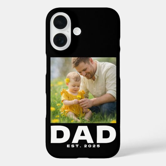 Black Dad Established Bold Photo Case-Mate iPhoneケース (裏面)