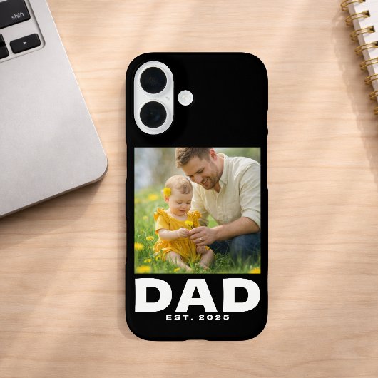 Black Dad Established Bold Photo Case-Mate iPhoneケース