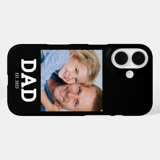 Black Dad Established Photo Case-Mate iPhoneケース (裏面 (横))
