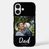 Black Dad Established Script Photo Case-Mate iPhoneケース (裏面)