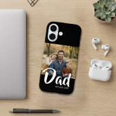 Black Dad Established Script Photo Case-Mate iPhoneケース