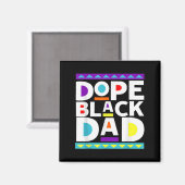 Black Dad New Dad Fathers Day Gift African America マグネット (正面/裏面)