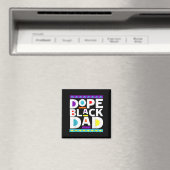 Black Dad New Dad Fathers Day Gift African America マグネット (インサイチュ (食洗機))