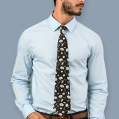 Black daisy tie, floral tie, floral ties daisies ネクタイ