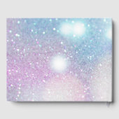 Black Damask Lace and Pastel Sparkles Wedding ゲストブック (裏面)