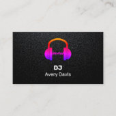 Black Deejay DJ Music Beat Professional 名刺 (正面)