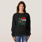 Black Desert Rain Frog Santa Hat Christmas Tree Li スウェットシャツ (正面フル)