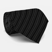 Black Diagonal Striped Subtle Formal ネクタイ (ロール)