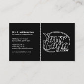 Black Discount Coupon QR Code Marketing 名刺 (裏面)