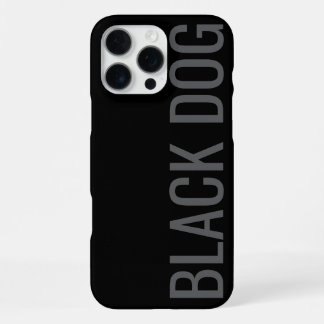 Black Dog - タイポグラフィケース iPhone 16 Pro Maxケース