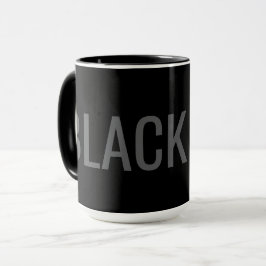Black Dog - タイポグラフィマグ マグカップ