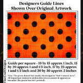 Black Dots on Orange Repeat Design DW2F Decoupage 薄葉紙