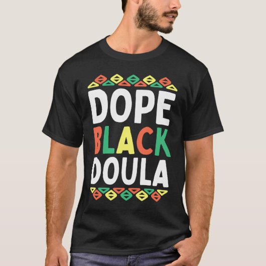 Black Doula African American Black History Month P Tシャツ (正面)