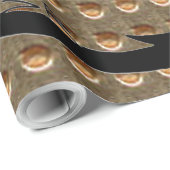 Black Dragon金ゴールドで光沢ラッピングページをインデント ラッピングペーパー (ロールコーナー)