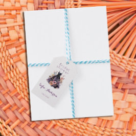 Black dress purple bridal shower ギフトタグ