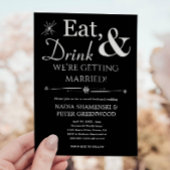 Black Drink Getting 食べ Married Backyard 結婚's 招待状