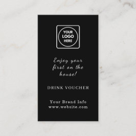 Black Drink Voucher Card | Custom Corporate 名刺