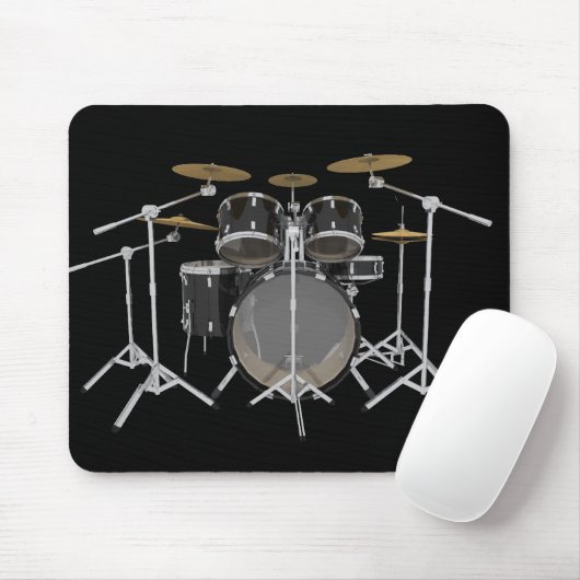 Black Drum Kit: Mousepad マウスパッド (マウス)