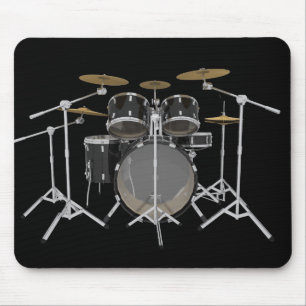 Black Drum Kit: Mousepad マウスパッド