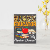 Black Educator Black History Month African America カード (黄色い花)