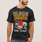 Black Educator Black History Month African America Tシャツ (正面)