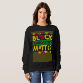Black Educators Matter Black History Month African スウェットシャツ (正面フル)