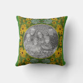 Black Eed Susanデイジー絵を描の写真の追加 クッション (裏面)