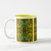 Black Eed Susanデイジー絵を描の写真の追加 ツートーンマグカップ (左)